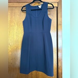 J. Crew Navy Sleeveless Sheath Dress